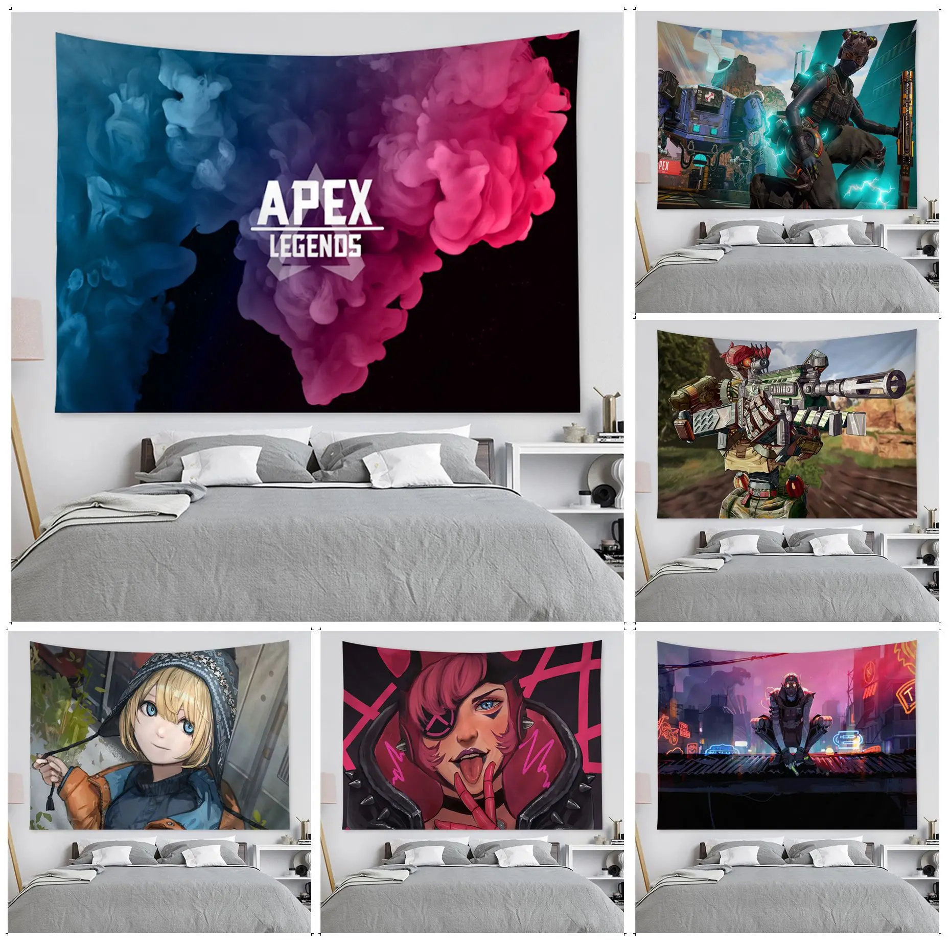 

Apex Legends Colorful Tapestry Wall Hanging Home Decoration Hippie Bohemian Decoration Divination INS Home Decor