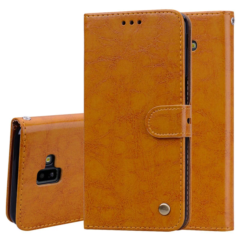 Чехол для Samsung Galaxy J6 Plus флип-чехол из искусственной кожи телефона 2018 J610F J610 SM-J610F