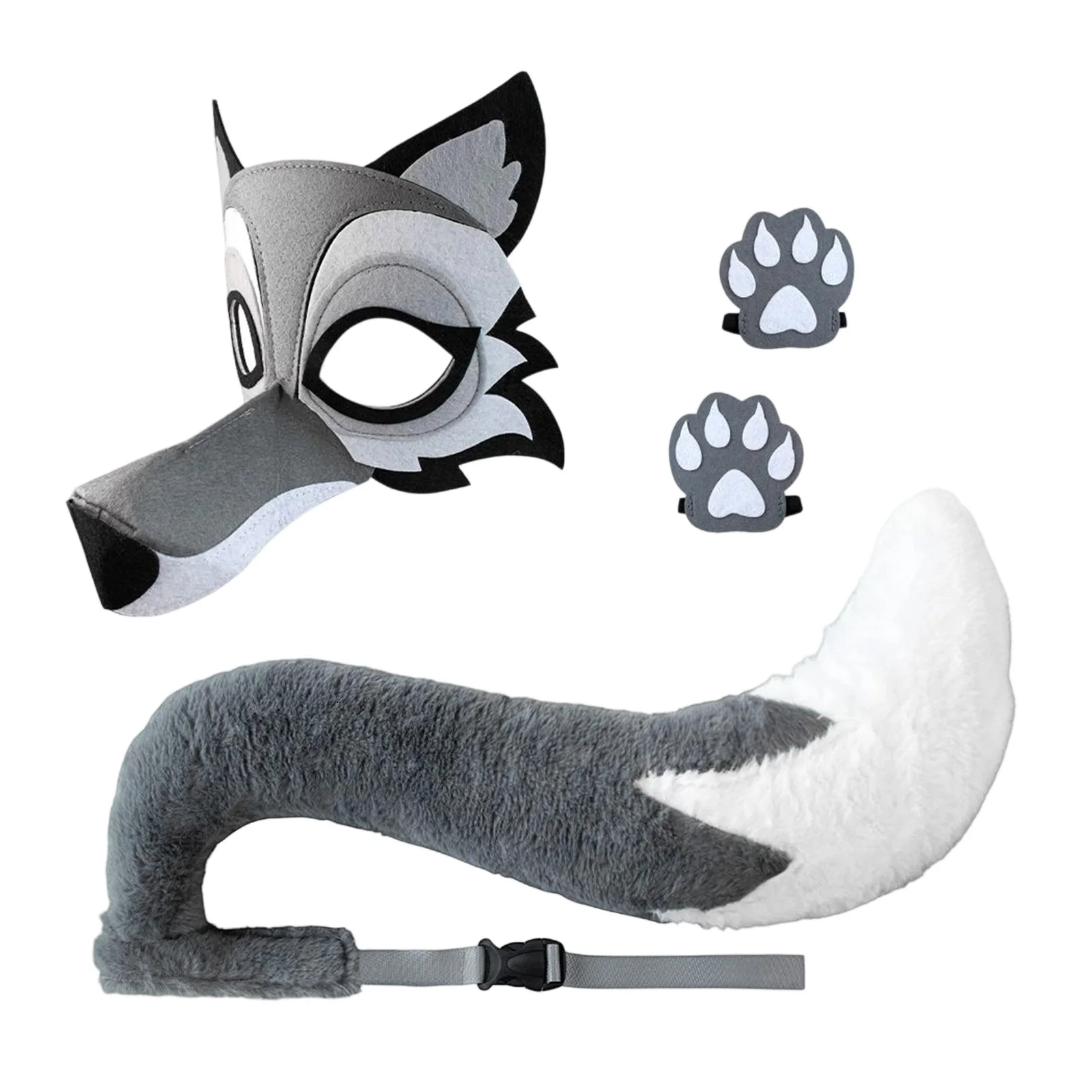 

Костюм волка серый полиэстер для взрослых и детей