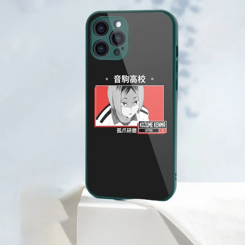 Чехол Haikyuu Hinata для IPhone 14 13 12 11 Pro Max X XR XS 8 7 Plus чехол телефона из жидкого стекла |
