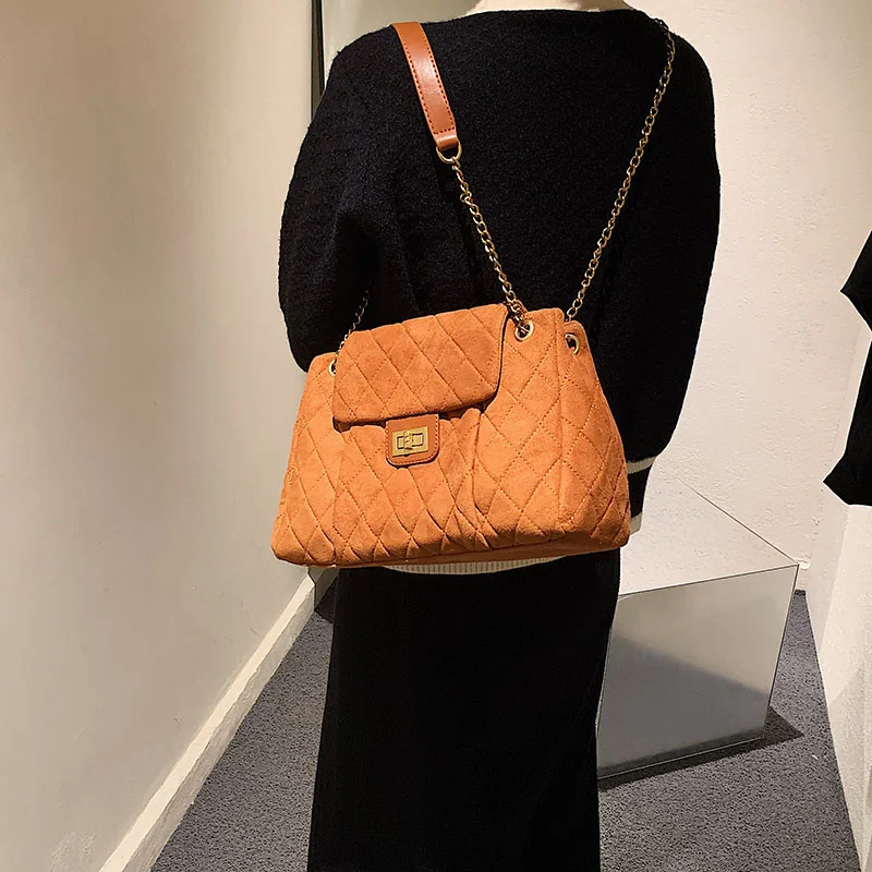 

Classic canvas tote bags for women large capacity luxury shoulder bags top brand large shopping bag metal chain crossbody bag