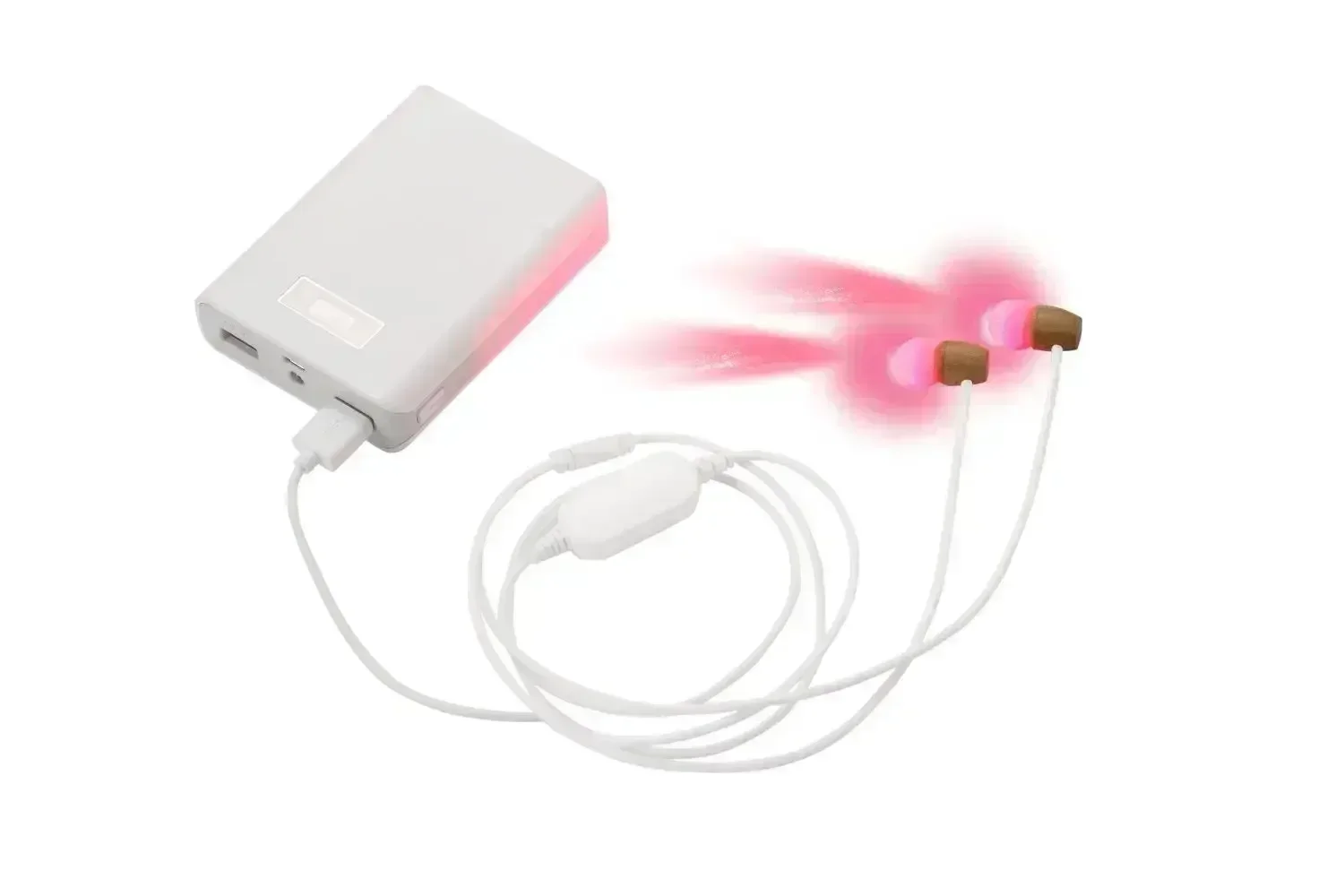 Tinnitus Treatment Ear Laser Therapy Relieving Hearing Loss Treat Deafness Earache Pain Ringing 650nm Red Light Earplug