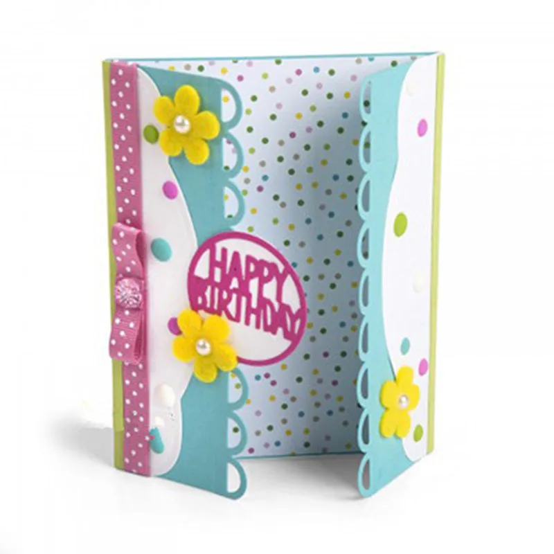 

6 Pieces Decorative Card Edge Metal Cutting Die Dies for DIY Scrapbook Album Embossed Paper Card Decorative Crafts Die Cut