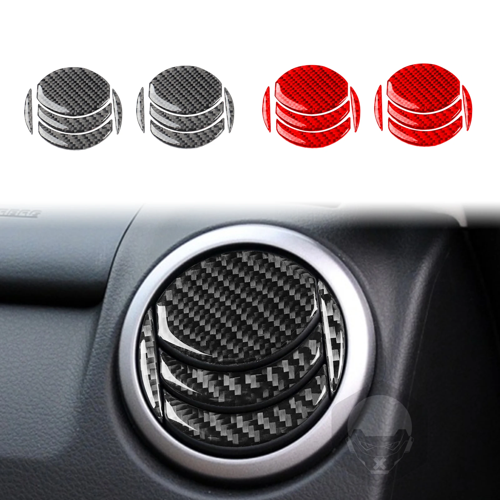 Для Suzuki Grand Vitara 2006-2013 автомобильные аксессуары из настоящего углеродного волокна