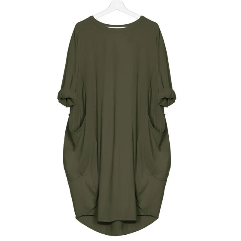 

T Shirt Dress High Quality With Pocket Dress Letters Print Dress Women Dresses Summer Beach Vestidos Flamingo