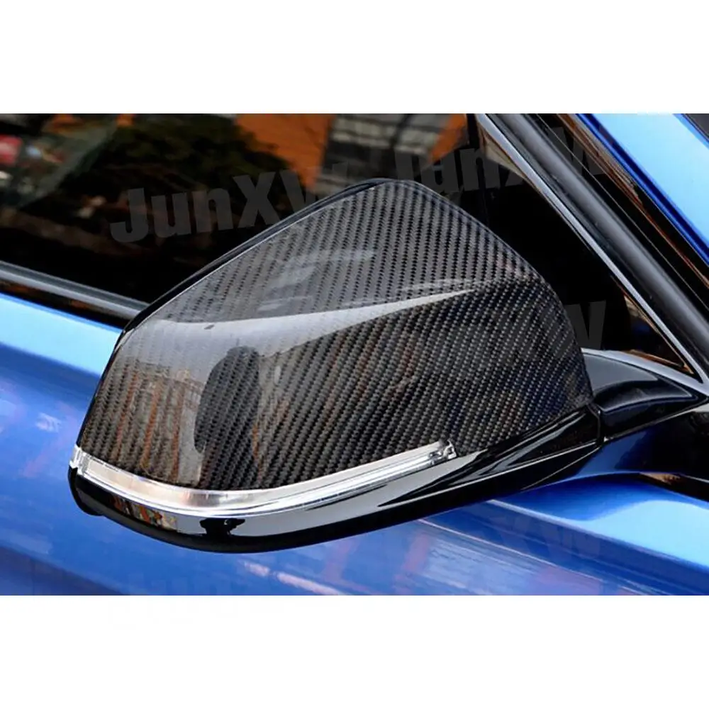 2 шт./компл. крышка зеркала из углеродного волокна бокового заднего вида для BMW 5