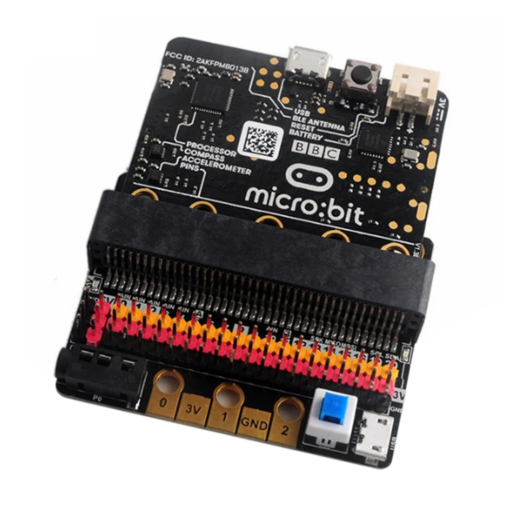 Фото Новый! !BBC Microbit Go Start Kit с платой расширения Microbit BBC IO V2.0 DIY проекты программируемая обучающая макетная плата №1
