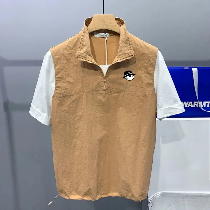 

2023 Summer Golf Suit Men's Golf T-shirt Men's Golf Horse Golf Supplies Short Sleeve Malbon Golf Shirt Men's Embroidered LOGO