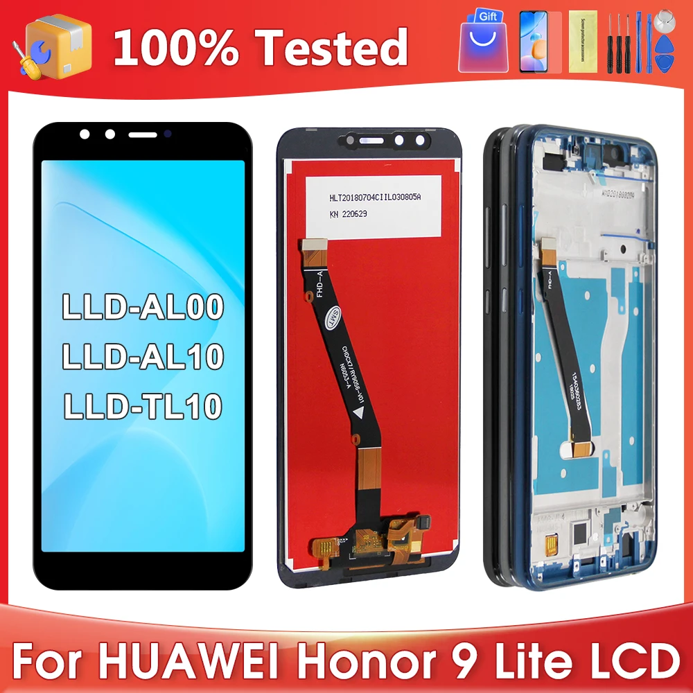 

Для Honor 9 Lite LLD-AL00 LLD-AL10 LCD дисплей кодирующий преобразователь сенсорного экрана в сборе Замена для Honor 9 Youth Edition небольшого размера