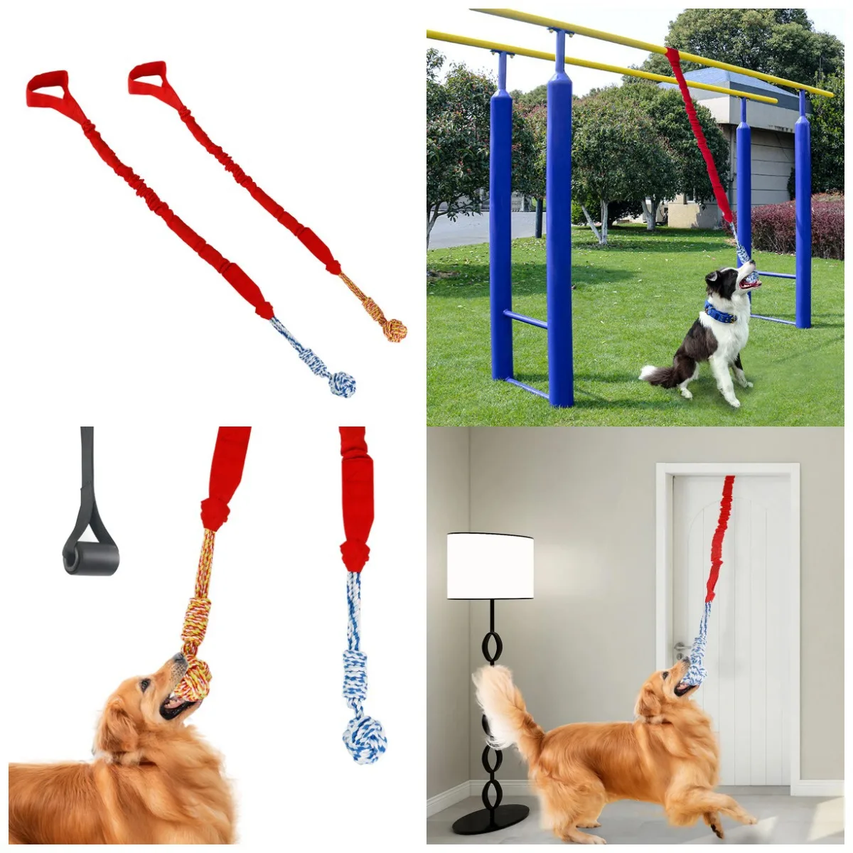 

Dog Chew Hang Toy Bite Resistant Rope Knot Pet Large Dogs To Relieve Boredom Teeth Grinding and Cleaning Pet Training Supplies