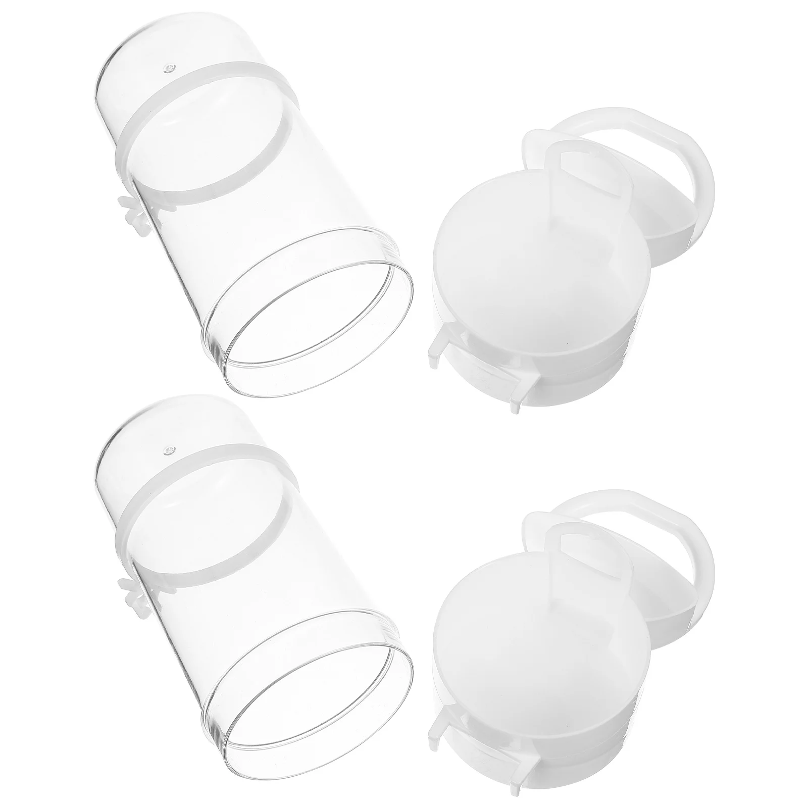 

2 Pcs Bird Drinker Household Feeder Waterer Parrot Supply Accessory Hamster Dispenser Food Feeders Multi-function Pigeons
