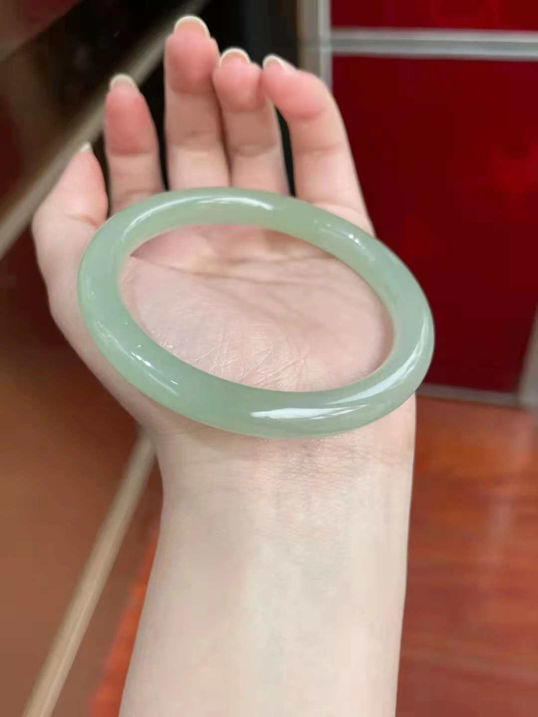 

Natural round green jade bangles for women handcarved jadeite jade bracelet jade bracelets for woman jade jewelry charm bracelet
