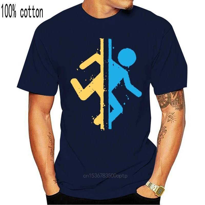 

Man Clothing Portal T Shirt Portal Splatter T-Shirt Printed Casual Tee Shirt Mens Cute 5x Cotton Short Sleeves Tshirt