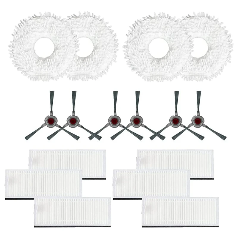 

Replacement Parts For Ecovacs DEEBOT N9 + Robot Side Brushes Mop Cloth Hepa Filters