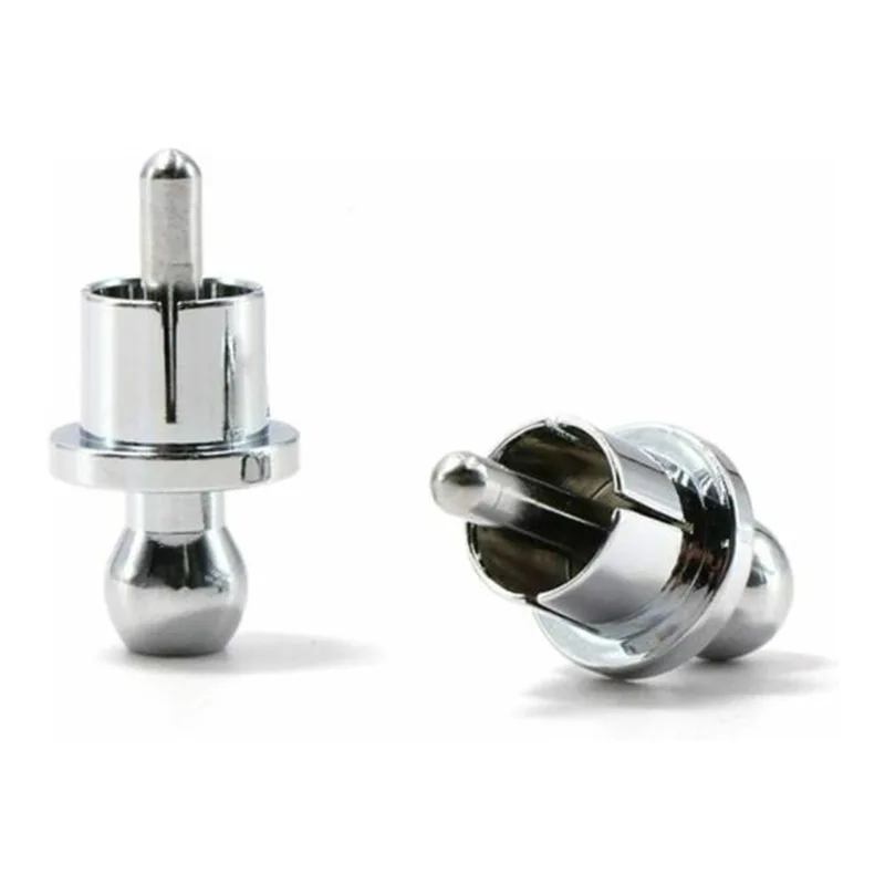 12pcs RCA Plug Caps Noise Stopper Rhodium Plated Copper Cap RCA Shielding Jack Socket Dust Protector Accessories
