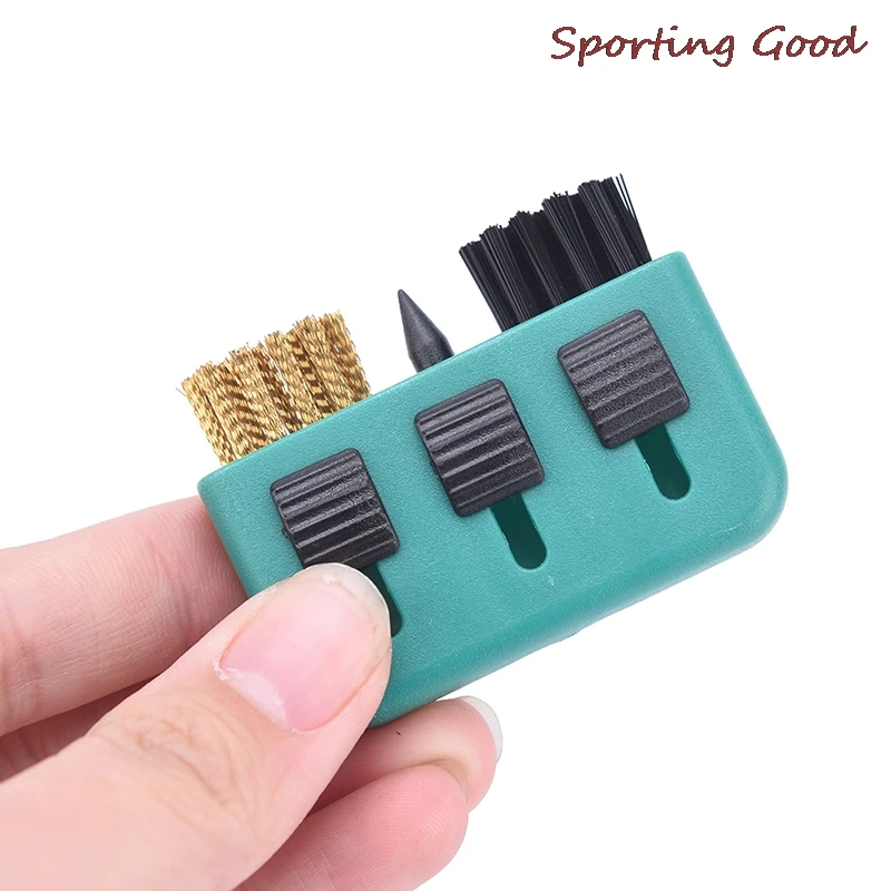 

High Quality 3-in-1 Golf Club Groove Putter Wedge Ball Cleaning Brush Shoes Cleaner Golfer