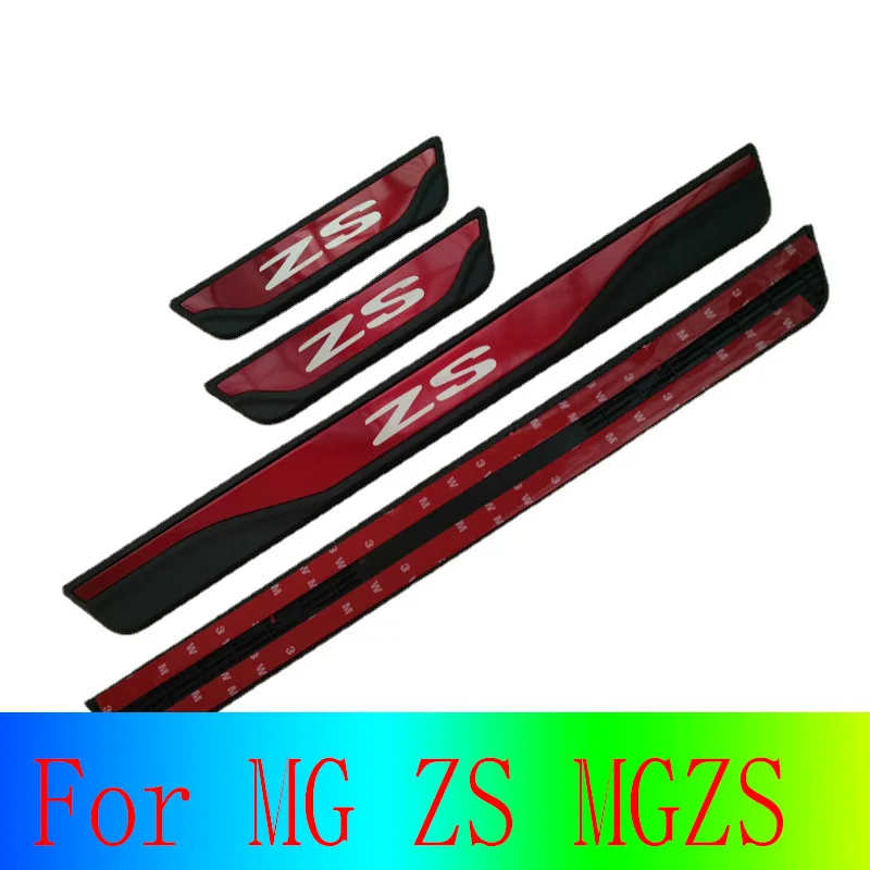 

For MG ZS MGZS 2017-2020 Door Sill Scuff Plates Car Protector Step Chrome Automotive Accessories Exterior Parts Pedal Styling