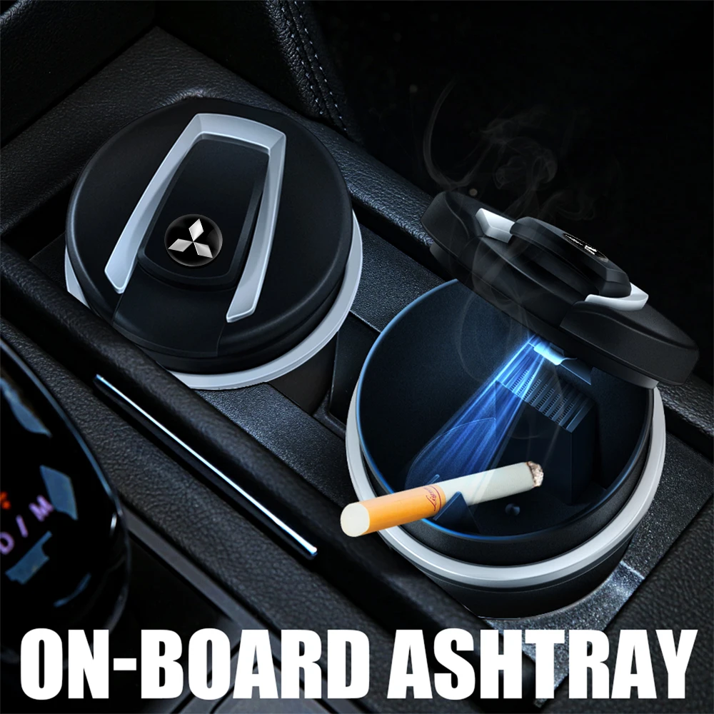 Автоматическая светодиодная дымовая автомобильная пепельница для Mitsubishi Lancer ASX