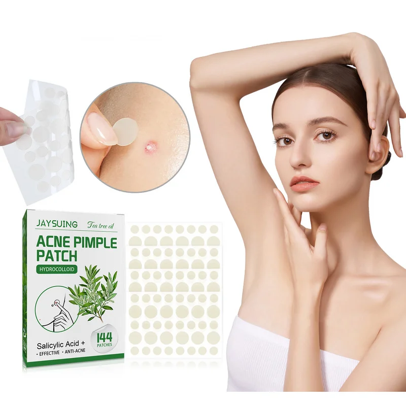 Tea Tree Oil Hydrocolloid Acne Pimple Patch Invisible Makeup Patch Fade Acne Marks Waterproof Moisturizing Repair Skin Patches