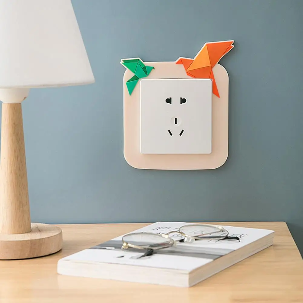 Светящийся Переключатель стикер многоразовый силиконовый 3D фотонаклейка -