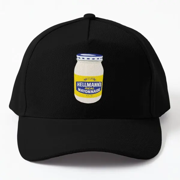 

Mayonnaise Baseball Cap Hat Czapka Women Solid Color Printed Snapback Sun Hip Hop Fish Sport Outdoor Bonnet Casquette Black