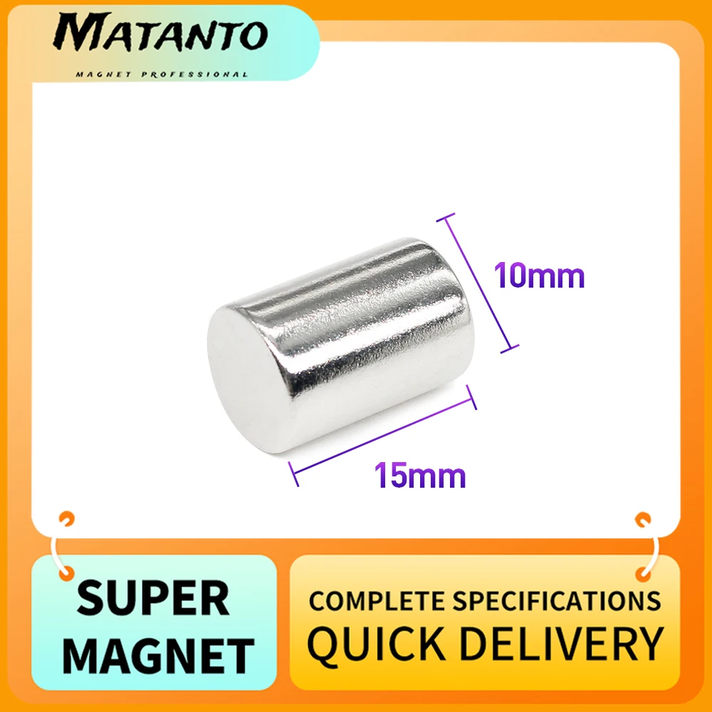 

2/5/10/15/20/50PCS 10x15 mm Thick Disc Neodymium Strong Magnet N35 Round Permanent Magnet 10x15mm Powerful Magnetic Magnet 10*15