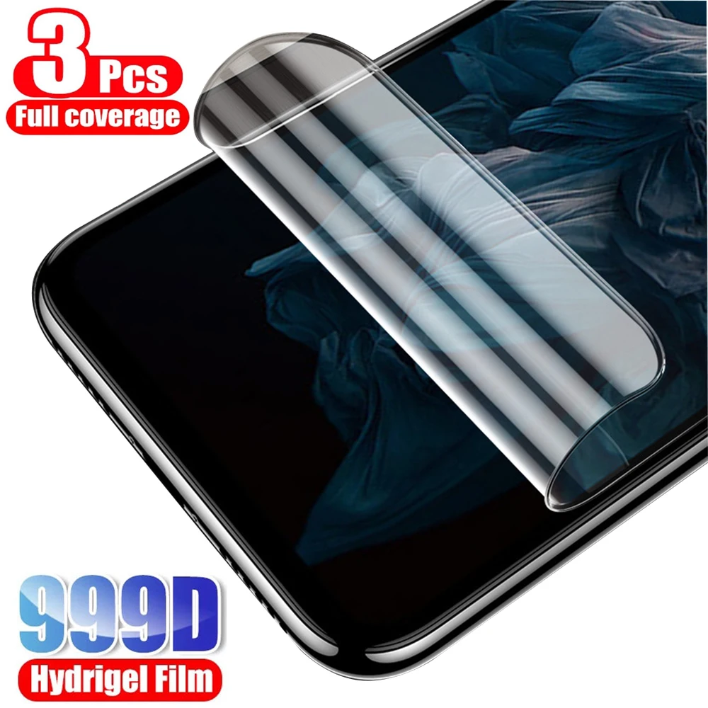 

3Pcs Hydrogel Protective film on Honor 10i 10 lite 20 Pro 30i 9X Screen Protector For Huawei Honor 8X 8S 8C 9 20 10X lite