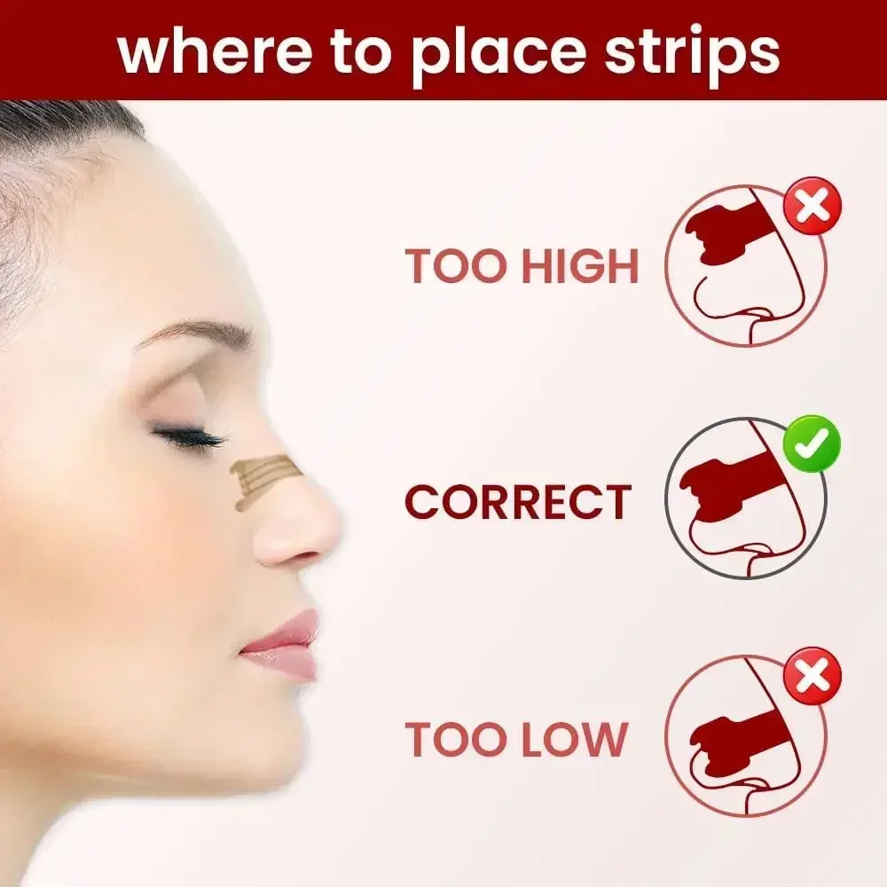 50-полоски. Сверхпрочные назальные полоски для улучшения сна уменьшения храпа и