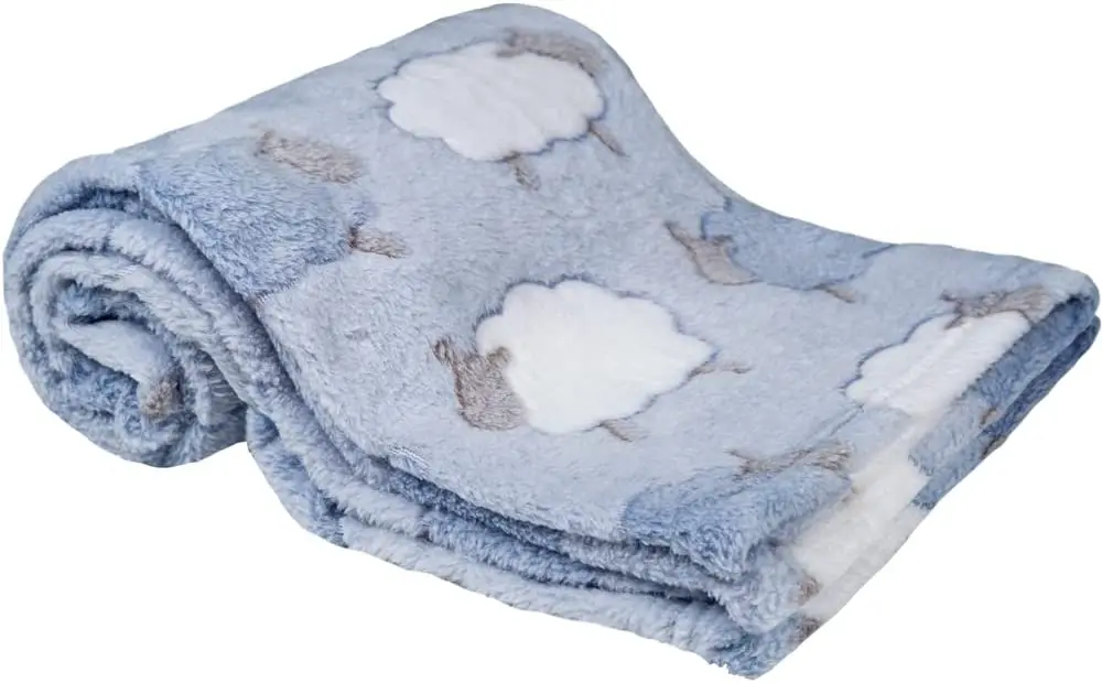 

Blue Sheep Blanket, , Blue Soft Blanket Thick Warm Winter Bed Covers Double Blankets Office Nap Shawl Sofa Cover