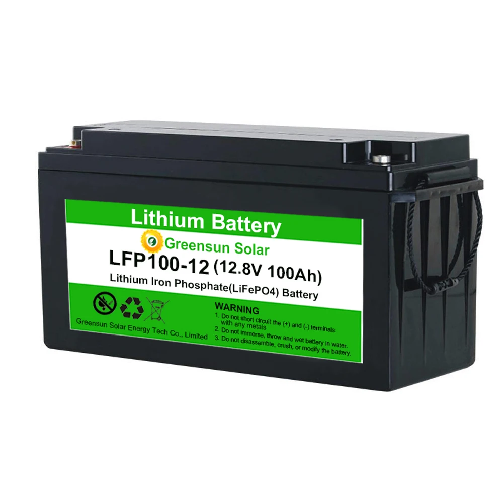 

Rechargeable Deep Cycle 12.8 volt 120ah 150ah 200ah LiFePO4 Lithium Ion 12v 100ah Battery