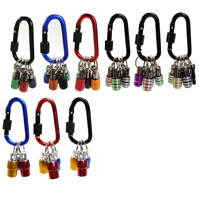 Yunbei партия брелок 1/4 Шестигранная ручка рукав цветной Альпинизм Пряжка набор