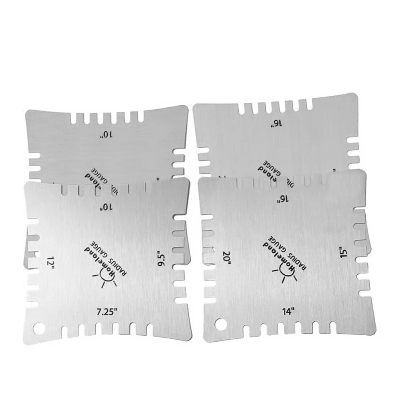 

4pcs Guitar Notched Radius Gauges Fingerboard Measuring Tools FOR Luthier New