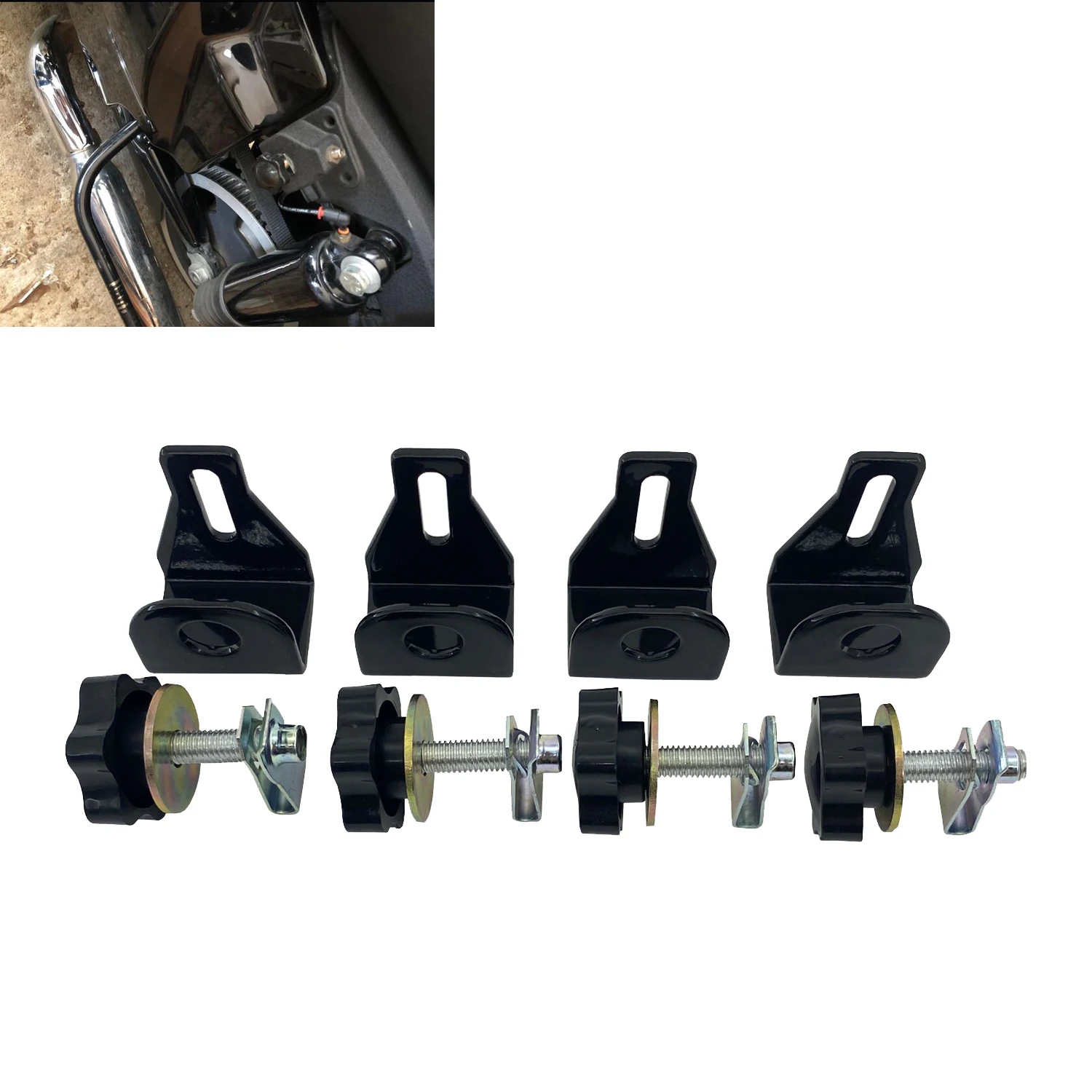 

Система безопасности Saddlebag, замки для крепежных винтов для Harley Touring 1993-2023