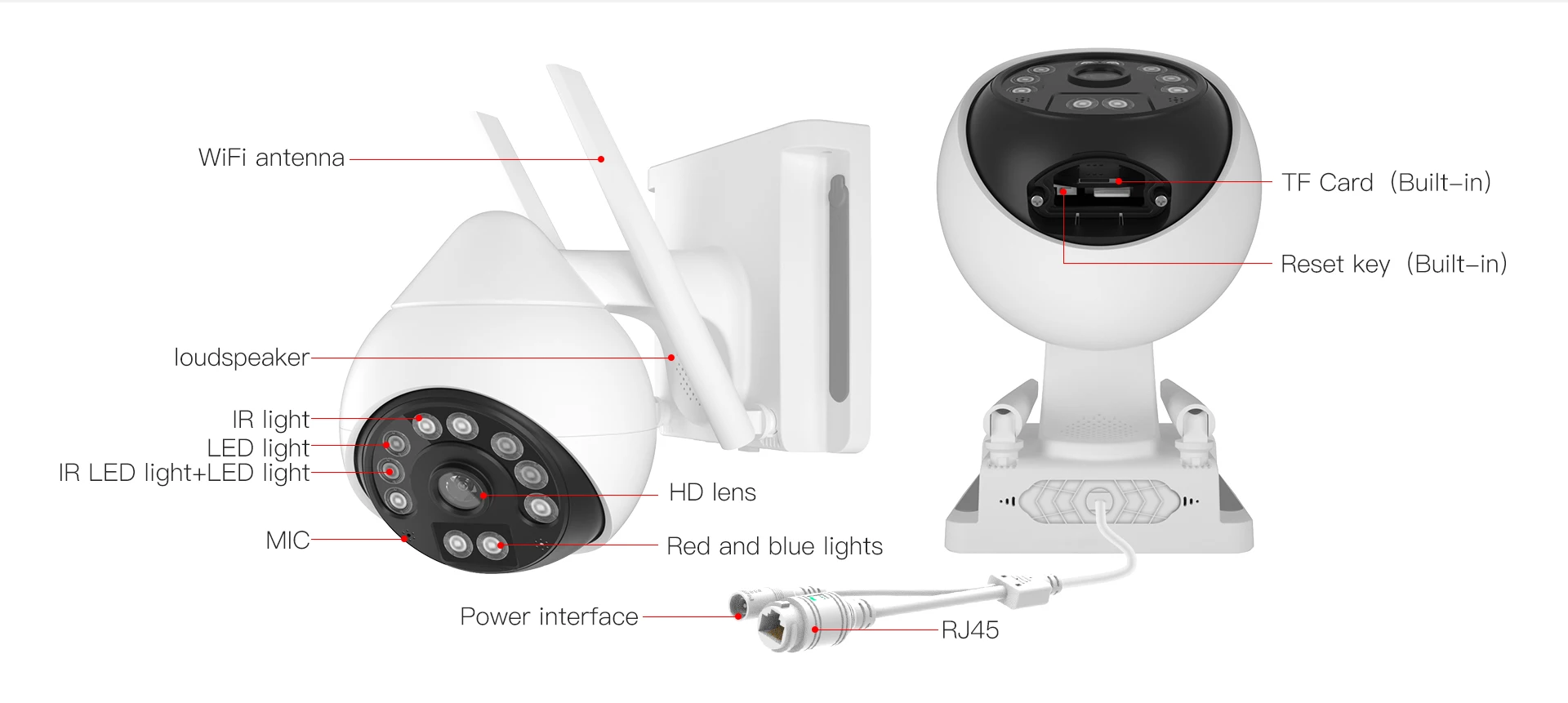 Беспроводная уличная IP-камера с датчиком движения 4 МП 1440P Wi-Fi IP67 | Безопасность и