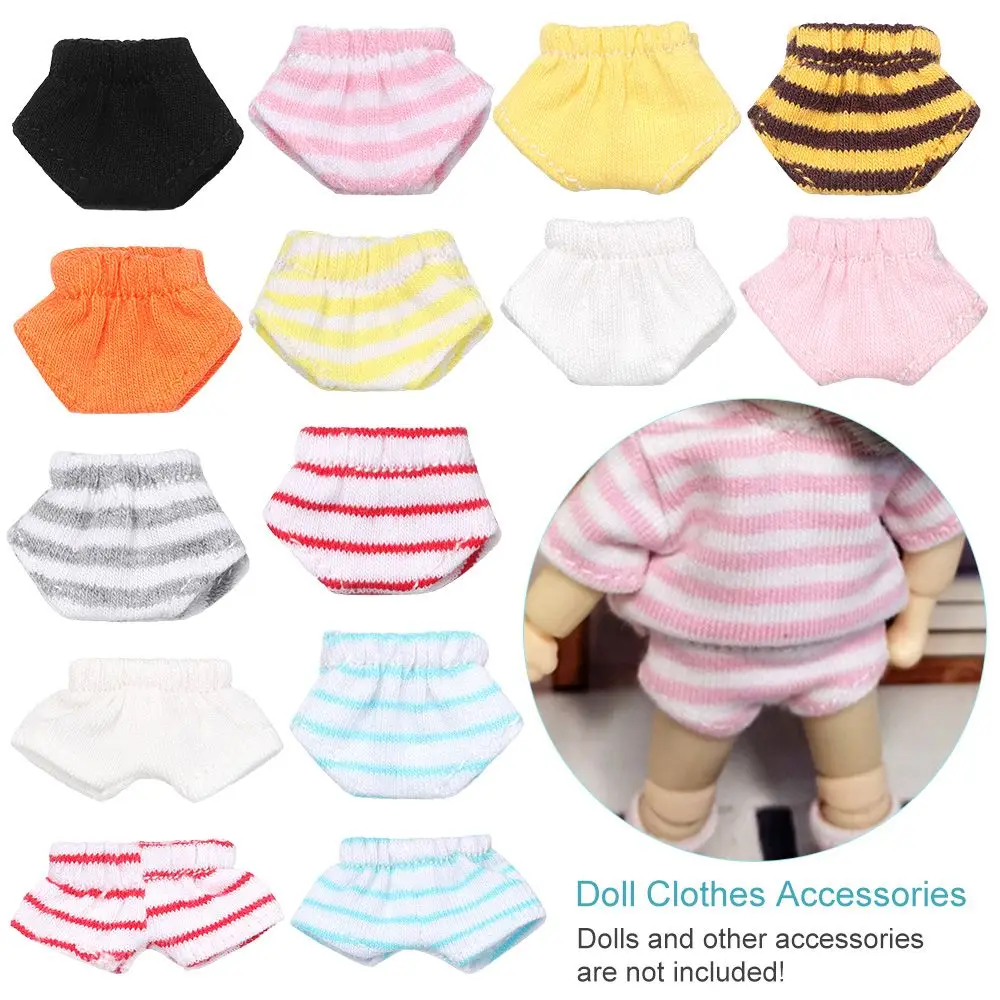 

Girl Gift DIY Doll Toys Cotton Material Doll Clothes Accessories Dollhouse Decoration Doll's Briefs Lace Underwear