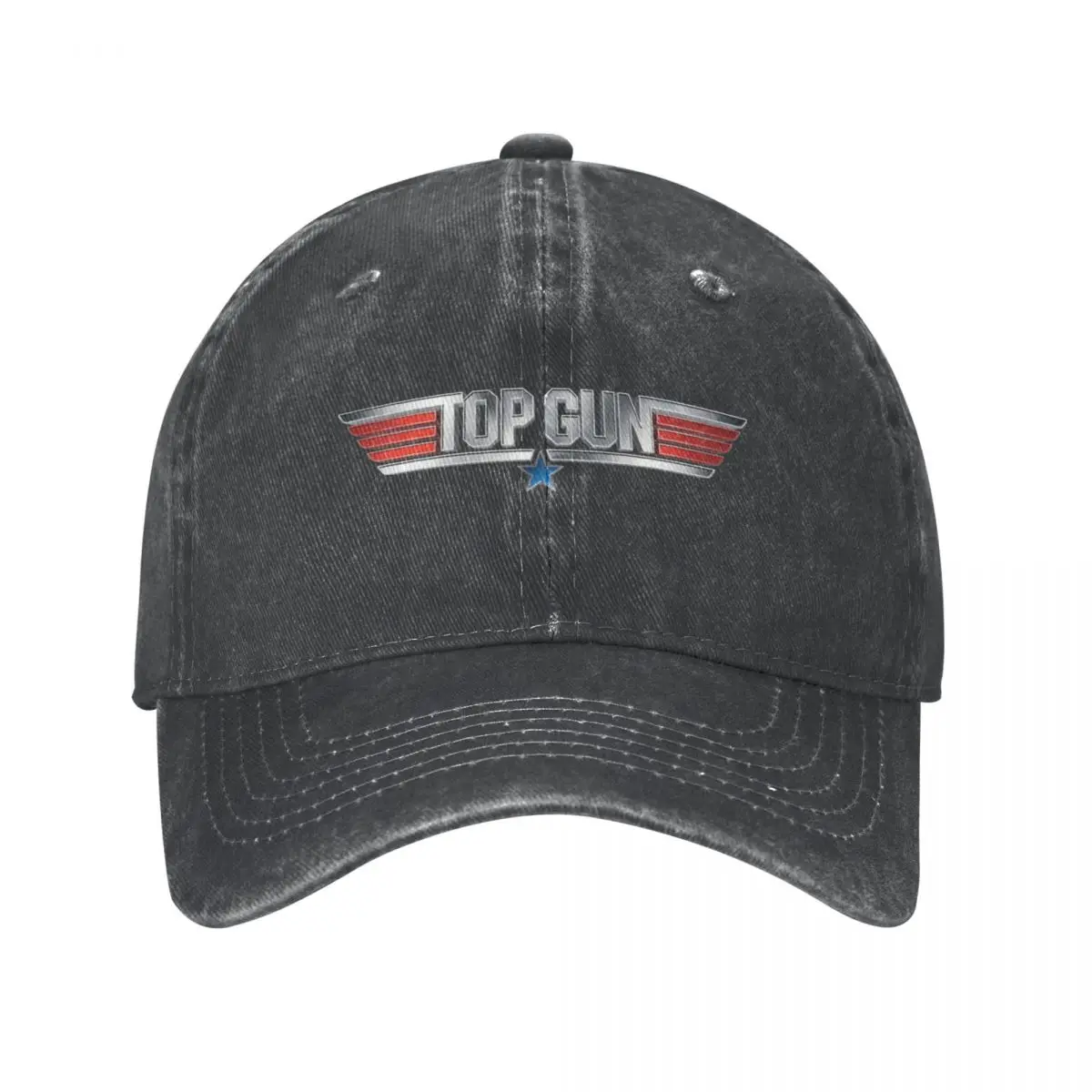 

Top Gun Stars & Stripes Movie Logo Baseball Caps Vintage Distressed Washed Snapback Cap for Men Women Outdoor Caps Hat