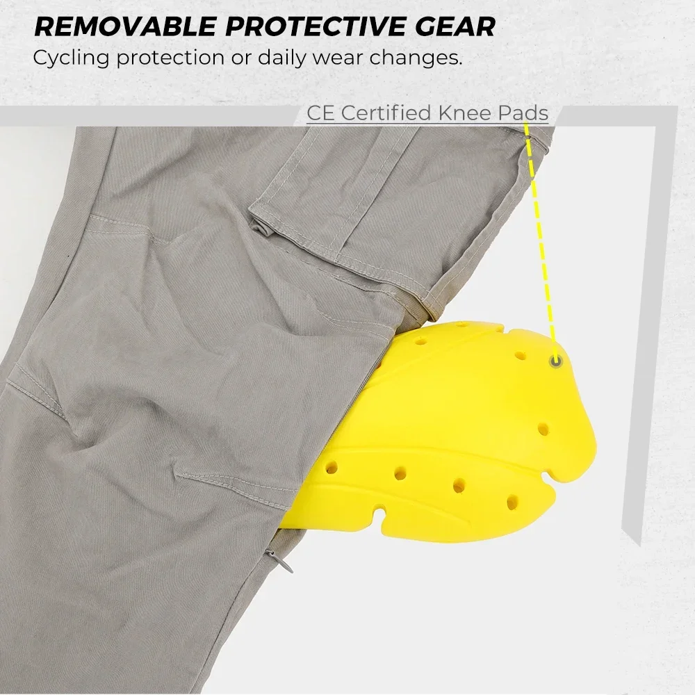 Брюки мужские для езды на мотоцикле дышащие черные прочные защитные штаны с