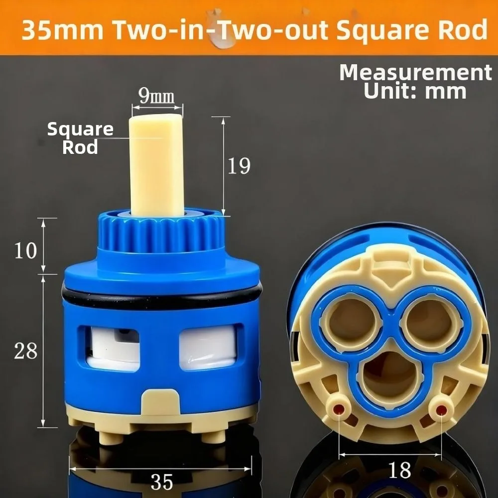 

Сердечник клапана крана 35 мм, серый/синий, цинковый сплав