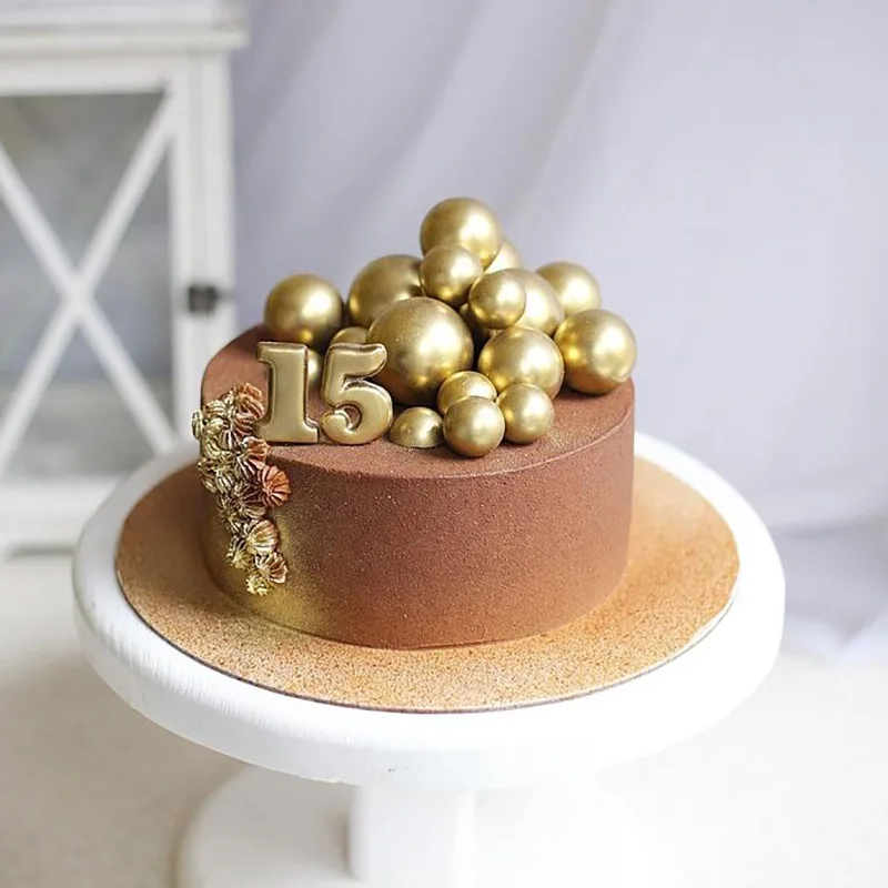 

10/Pcs Creative Cake Topper Insert Card Decoration Wedding Birthday Foam Ball Cakes Baking Dessert Decor Cards Party Favors Ins