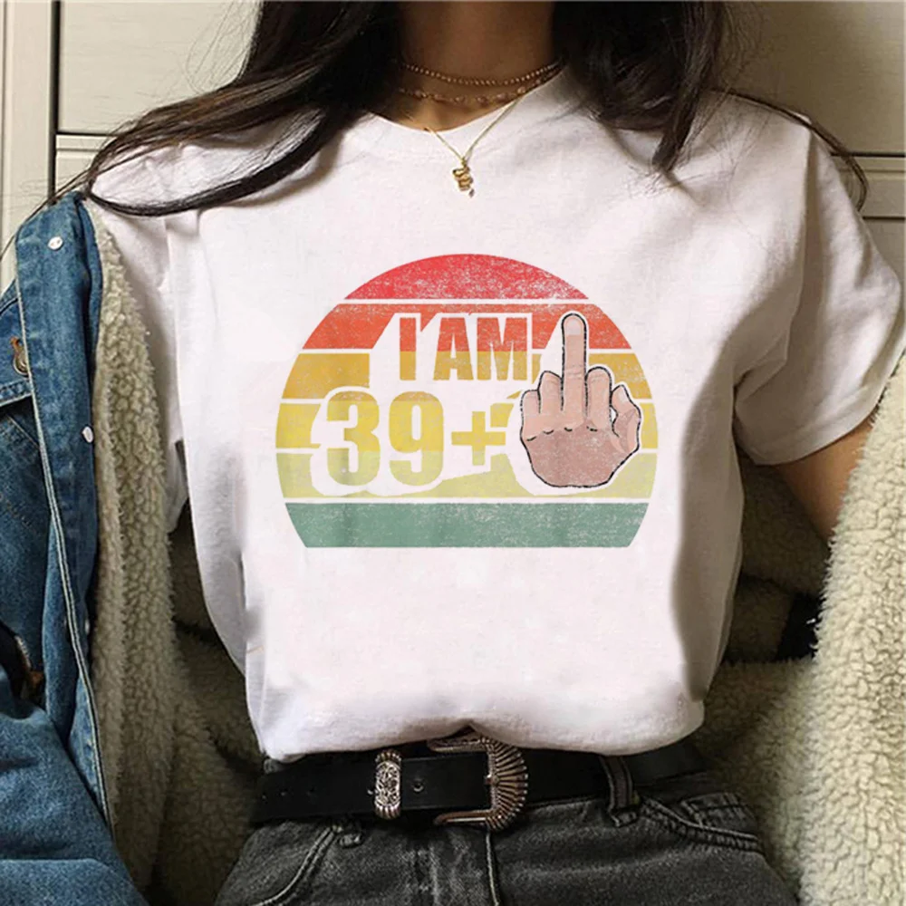 40 Ans 40th Years Birthday top women funny designer tshirt female anime clothes 5