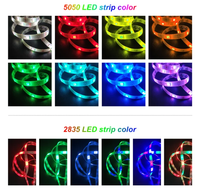 LED Light Bar RGB 2835 Color Bluetooth USB Infrared Remote Control Flexible Light With Diode DC5V TV Backlight Suitable For Home images - 6