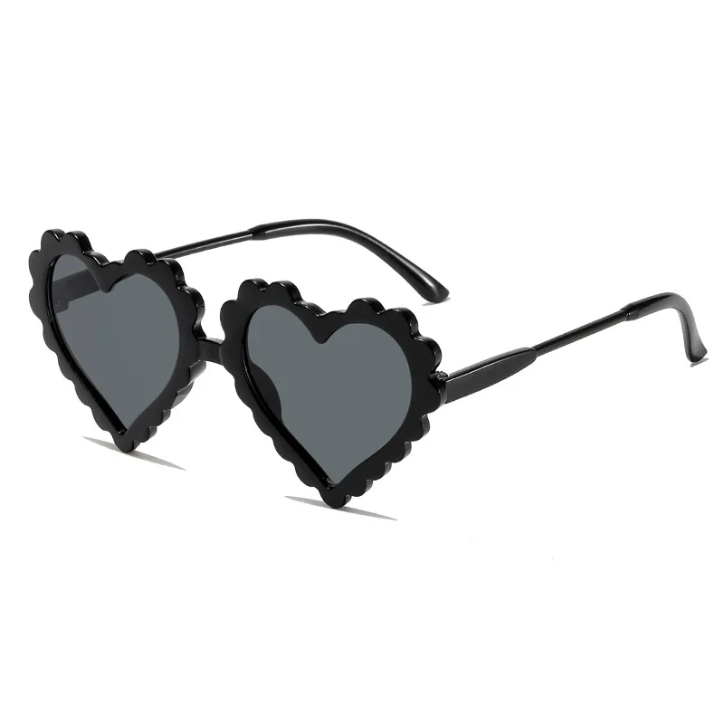 Милые детские Мультяшные очки в форме сердца модные для мальчиков и девочек