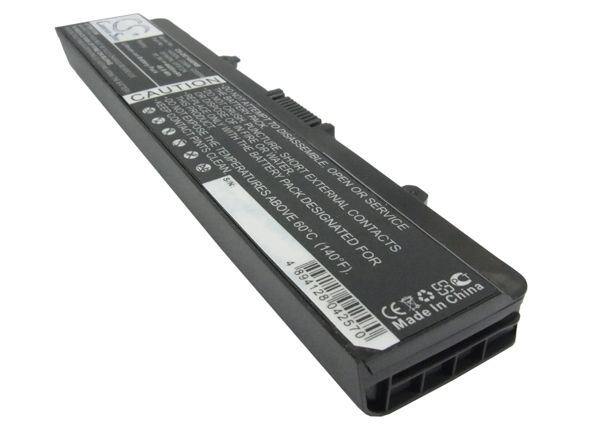 

CS 4400mAh battery for DELL Inspiron 1440, Inspiron 1750 0F965N, 0F972N, 312-0940, G555N, J399N, J414N, K450N