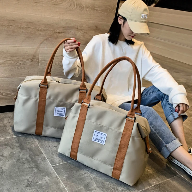 

Fashion Waterproof Travel Bags Men/Women Handbag Oxford Cloth Canvas Shoulder Bag Travel Tote Luggage Bag Weekend Overnight Bag