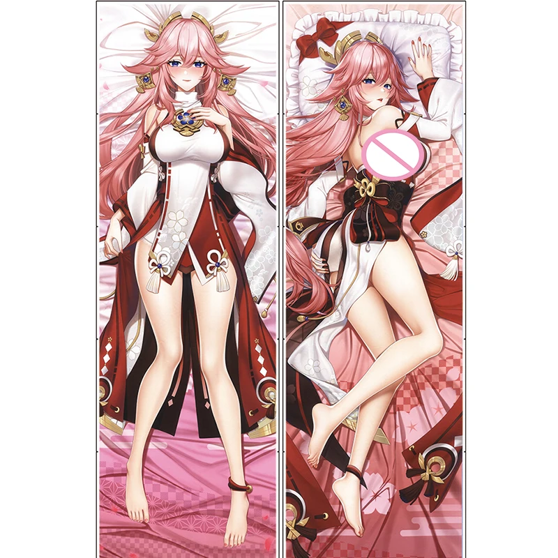 

Genshin Impact Pillowcase Yae Miko Dakimakura Hugging Body Pillow Case