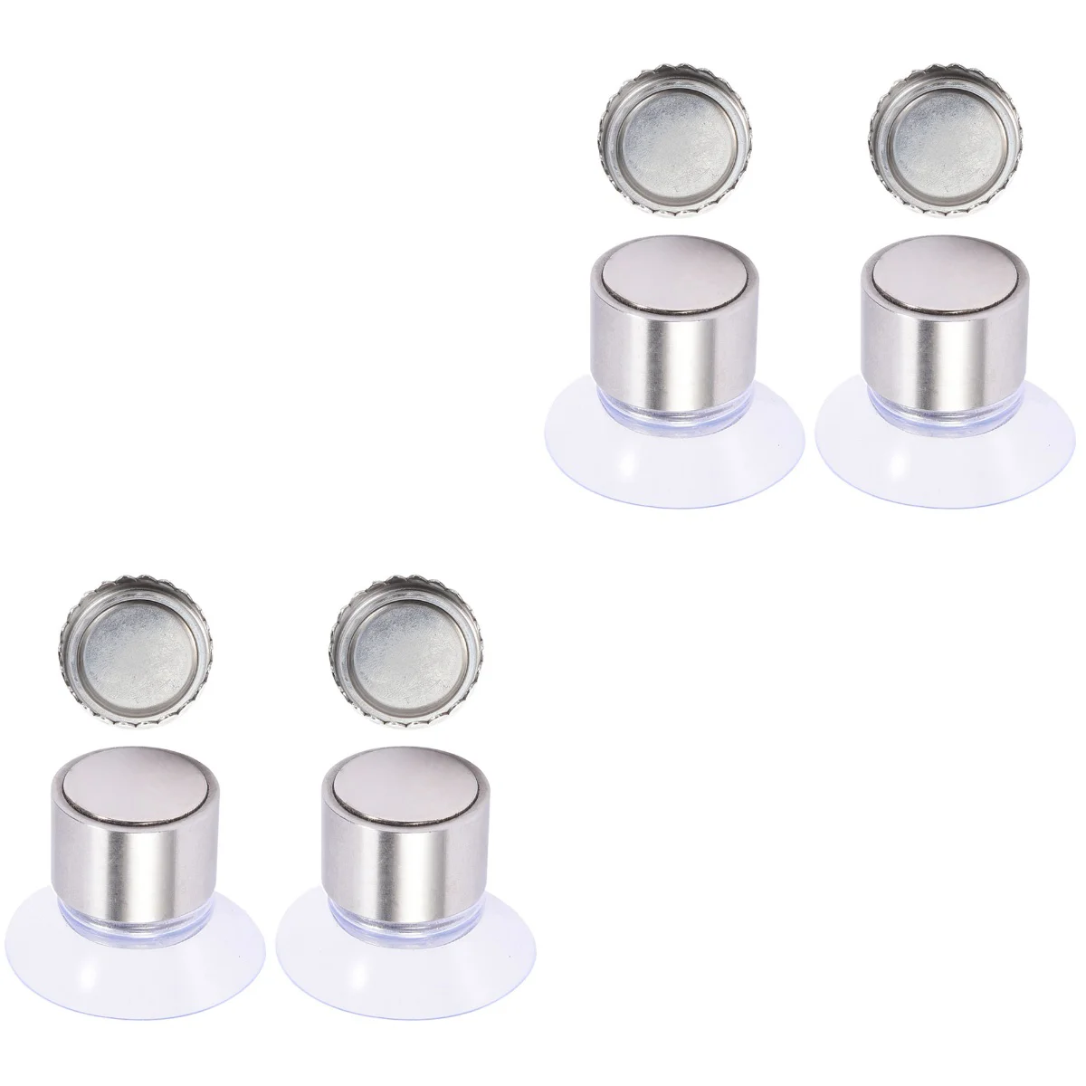 

4 Sets Magnetic Soap Holder Simple Stainless Steel Dish Drainer Shampoo Bathroom Holders Travel Utensil