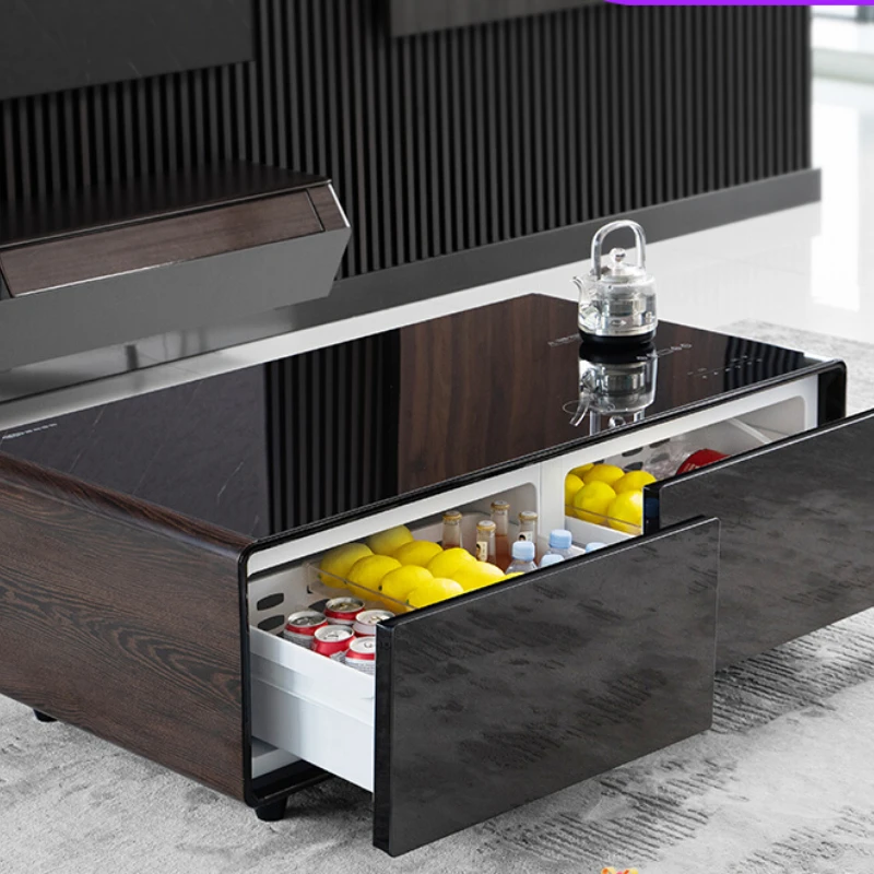 Tea Table Integrated Refrigerator Intelligent Multi-Functional Square Business High-End Video Room Can Be Tea Making Table