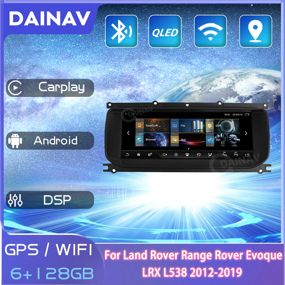 

10.25' 6G 128G Android For Land Rover Range Rover Evoque LRX L538 2012-2019 Car Radio Player Carplay IPS Wifi GPS