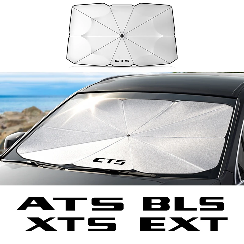 

Customize For Cadillac ATS BLS CT4 CT5 CT6 CTS Escalade SLR SRX STS XLR XT4 XT5 XT6 XTS Portable Foldable Car Sunshade Umbrella