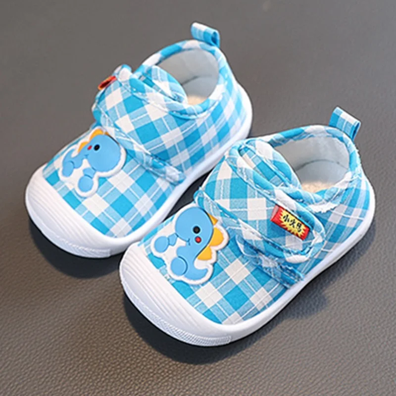 

Kruleepo Cute Cartoon First Walkers Baby Kids Canvas Casual Shoes Newborn Toddlers Mother Kids Stuff Girls Boys PVC Antiskid